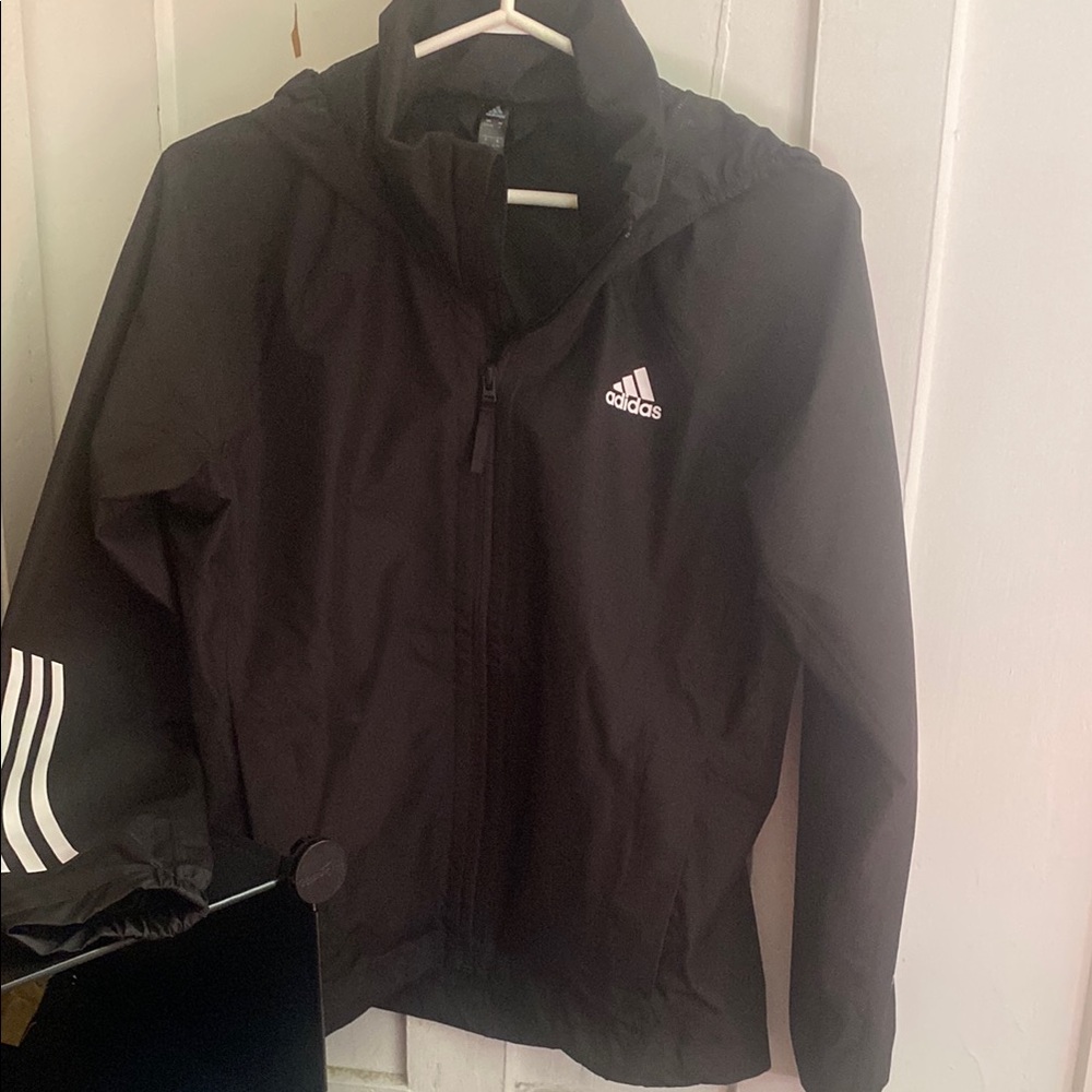 Adidas Black Windbreaker Jacket women’s small